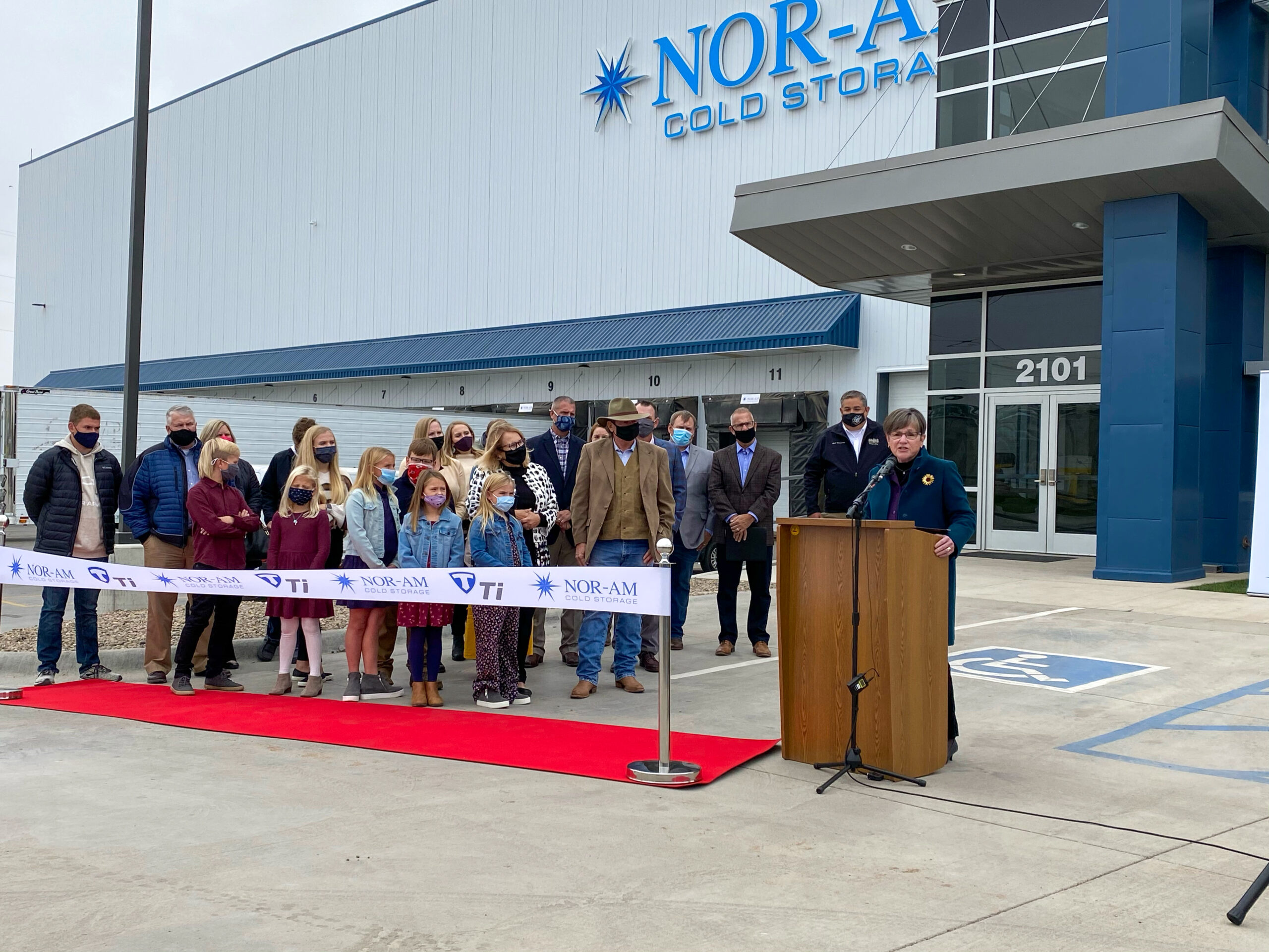 Governor Laura Kelly Celebrates 90 New Jobs in Dodge City at Nor-Am Cold Storage Grand Opening