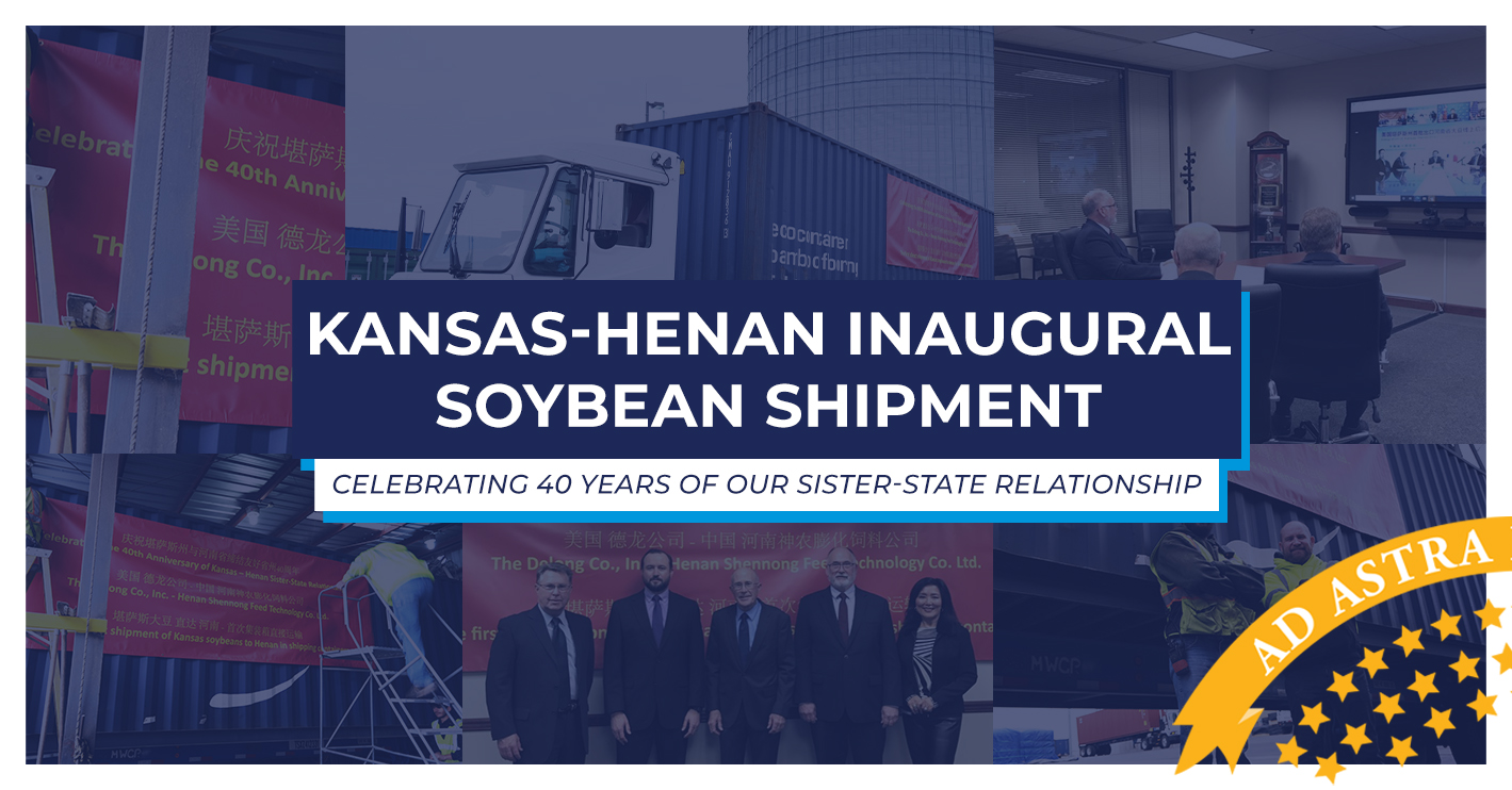 Inaugural Kansas soybean shipment delivered to China