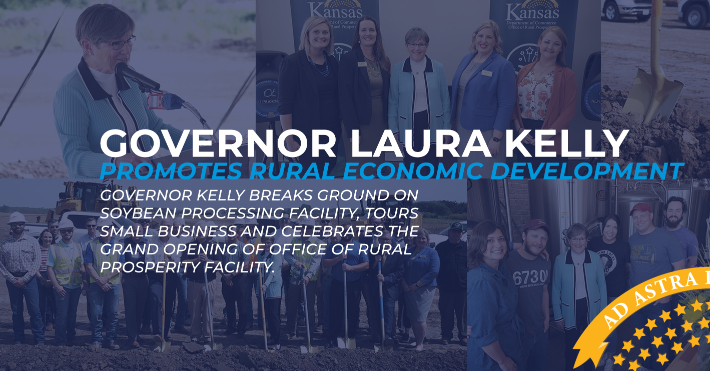 Governor Laura Kelly Promotes Rural Economic Development with Stops in Independence and Cherryvale