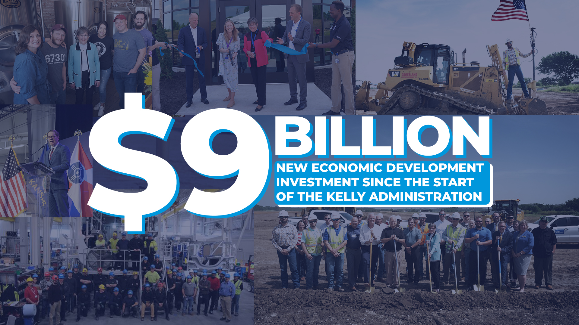 Kansas Surpasses $9 Billion in New Economic Development Investment Since Start of Kelly Administration